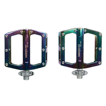 

MEIJUN Pedals MTB 1 Pair Aluminum Alloy Rainbow Bicycle Bearing Pedals