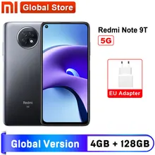 Глобальная версия смартфона Xiaomi Redmi Note 9 T 9 T 5G 4 Гб 128 ГБ MTK Dimensity 800U 48MP с тройной камерой 5000 мАч NFC