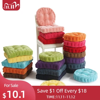 

1Pc Round Shape Floor Seat Home Seat Cushion Pad Winter Office Bar Chair Back Seat Cushions Sofa Pillow Buttocks Chair Cushion
