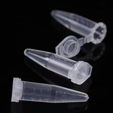 Vial Centrifuge-Tubes Plastic with Scale-Lab Mini Clear Snap-Cap 50PCS