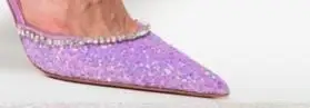 purple VIISENANTIN/блестящие сандалии-босоножки для женщин с острым носком; цвет розовый, желтый, синий; Новинка года; пикантные вечерние туфли; свадебные туфли - Цвет: purple