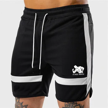 

2020 Gym training men's sportswear knee shorts new beach track shorts for running sports shorts fitness Workout short pants