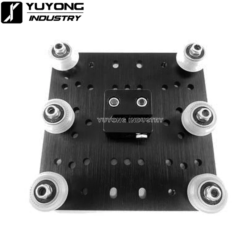 Черный анодированный алюминий XLarge C-Beam козловой комплект с v-слотом твердый V колесо комплект для ЧПУ части машины