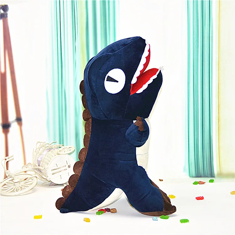 Down cotton Новинка, плюшевые игрушки с динозаврами,,, игры для родителей и детей, мягкие руки, теплые Мультяшные тираннозавры, подарок на день рождения для мальчика 45 см - Цвет: Down cotton
