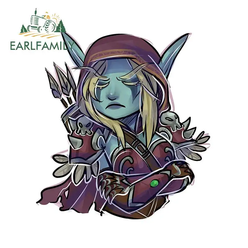 EARLFAMILY 13 см x 11,8 см для драгоценных камней, Искусственная елка, виниловый материал, тонкие наклейки, виниловая Автомобильная обертка, граффити, наклейка