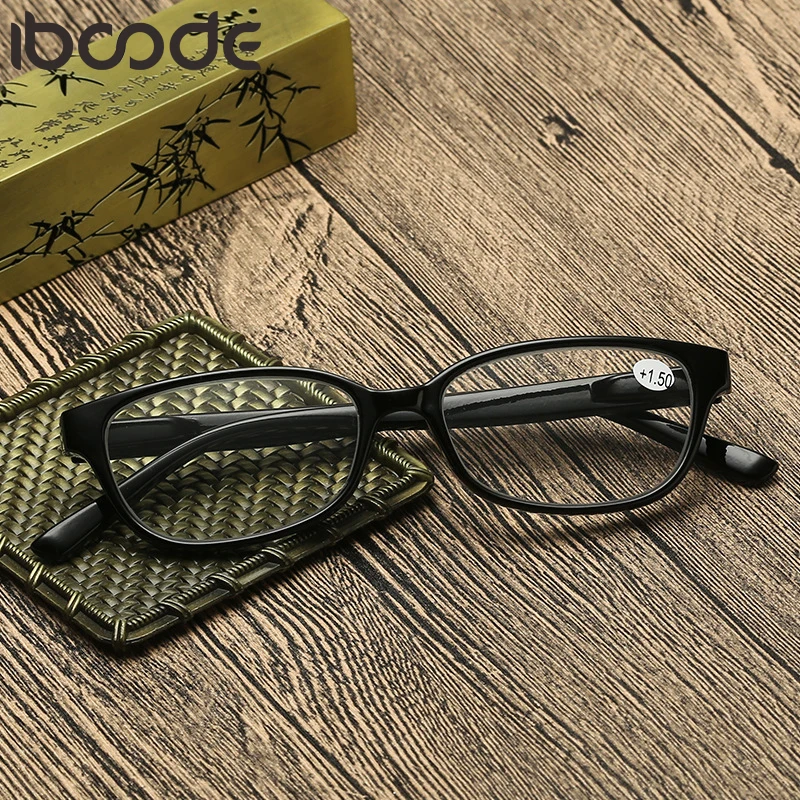 Iboode очки для чтения, ретро очки для мужчин и женщин, квадратная оправа, радиоустойчивые компьютерные очки, игровые очки, весенние очки для ног