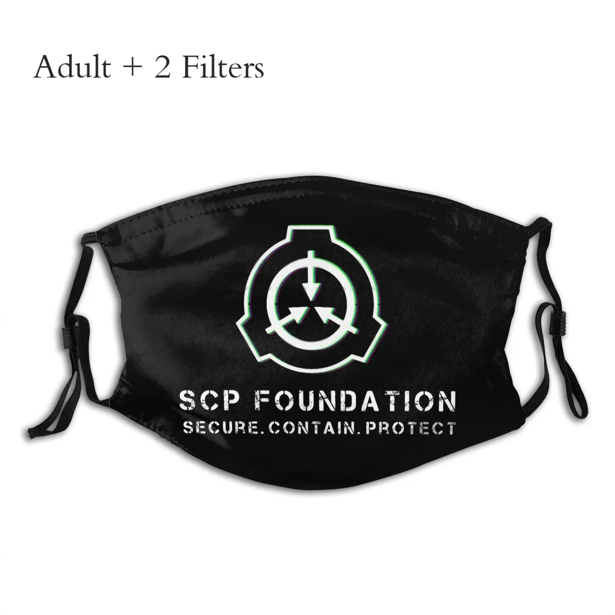 

SCP Foundation Fictional Organization Face Mask Secure Contain Protect Soft Hipster Outdoor Masque Anti Dustproof With Filters