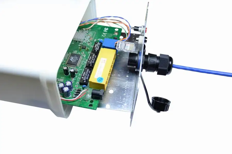 Сеть Lan Rj45 M20 F/F singe head IP68 водонепроницаемый разъем провода Разъем Панель крепление с крышкой 10 шт