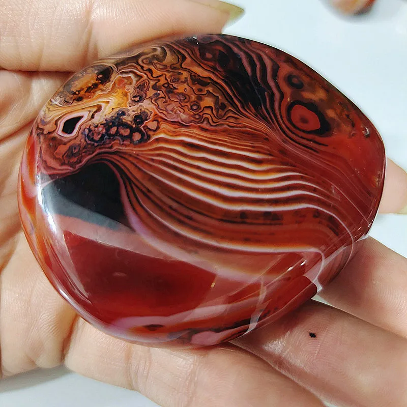 Натуральный камень Sardonyx агат пальмовые камни небольшие и кристаллы Исцеляющие