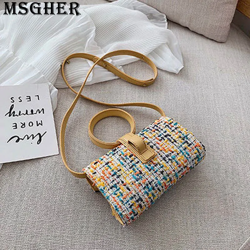 MSGHER String Вязание липкая откидная женская сумка Лето Зима Desiged мягкий круглый браслет сумка на плечо возраст женская сумка WB2691
