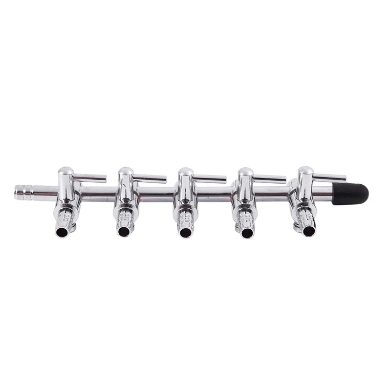 

Aquaculture 5-Way Air Flow Control Lever Valve with Airline Tube Connector for Aquarium