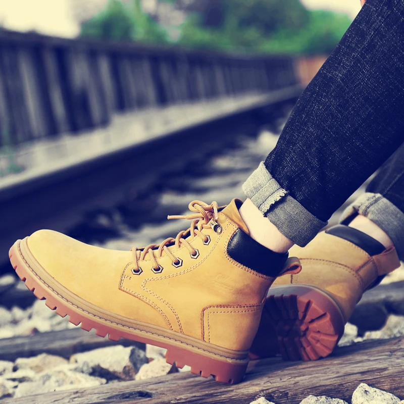 

Super Warm Winter Men Boots Natural Leather Boots Men Winter Shoes Fur Snow Boots For Men Shoes Zapatos Hombre