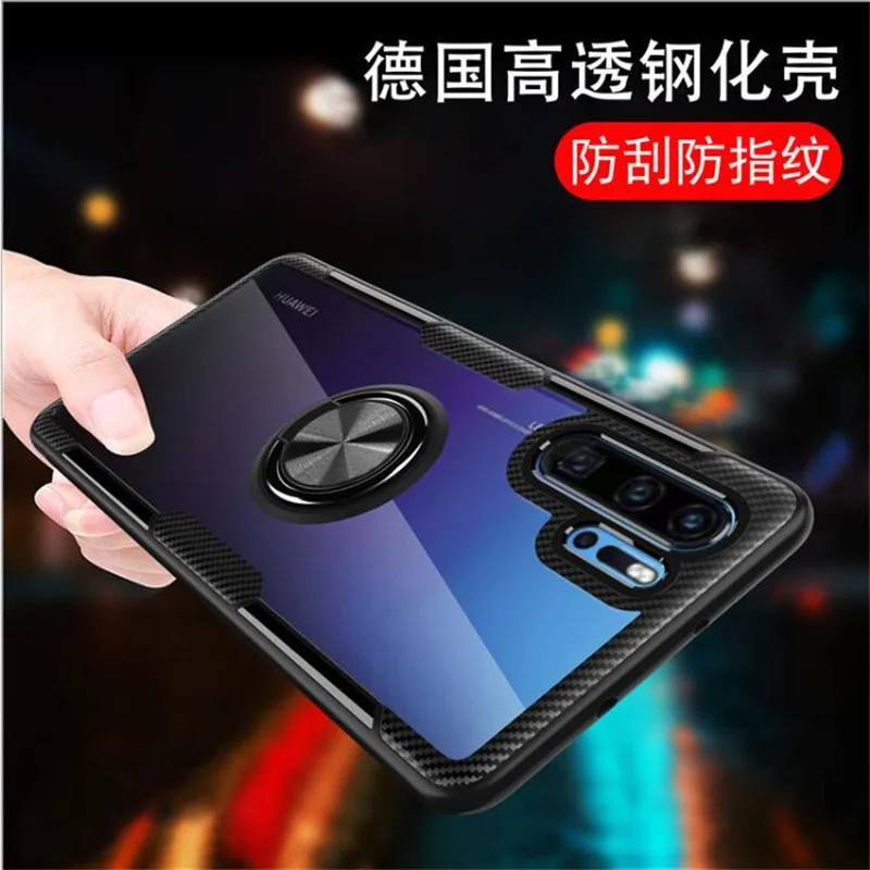 BONVAN Прозрачный чехол для Xiaomi Mi Note 10 CC9 9T Pro Жесткий Чехол 8 Lite 9 SE Кольцо