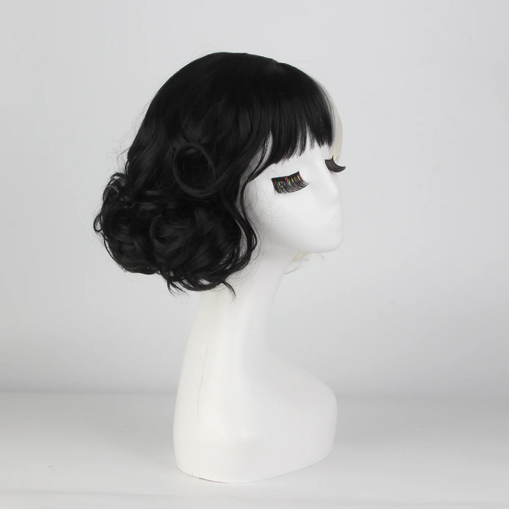 YIMIANJUQUAN Movie Cruella Wig Half Black And White Wigs For Costume Cosplay Women Girls Short Curly Hair Cute Party Halloween -Zentai shop online H84fc0bb5578b41999e47f9838c705ec2F.jpg