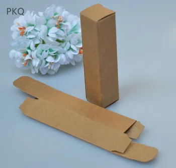 

100Pcs Wholesale Kraft Paper Box Small Gift Packing Box Brown Cardboard Present Box Cosmetic Lipstick Packaging Box 2 sizes