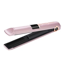 Ceramic Hair Straightener Rechargeable Flat Iron Wireless Usb Rechargeable Hair Curling Iron Cordless Hair Iron Styling