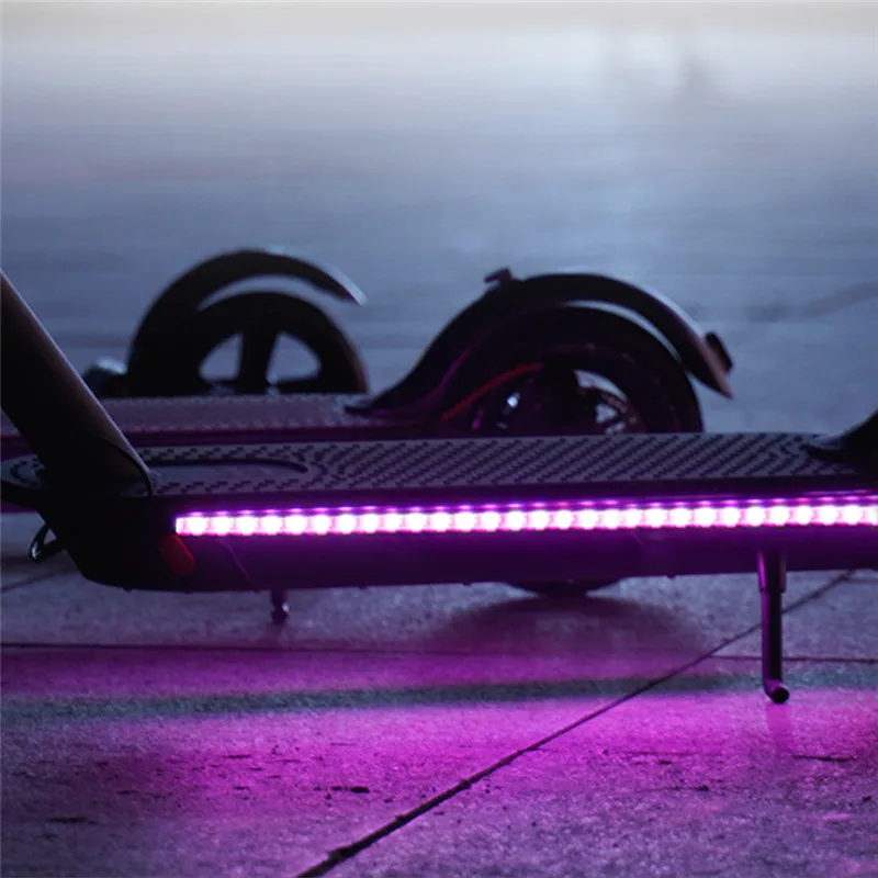 Светодиодная полоска фонарик бар лампа для Xiaomi M365 электрический скутер скейтборд безопасность в темное время суток светящийся