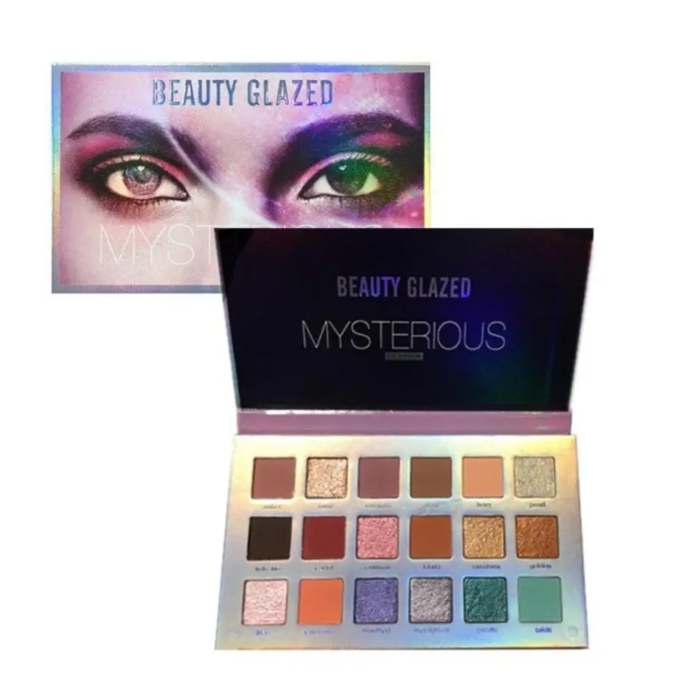 BEAUTY GLAZED 18-Цвет тени для век Палитра длительный Водонепроницаемый Цвет быстро мерцающие матовые тени для век