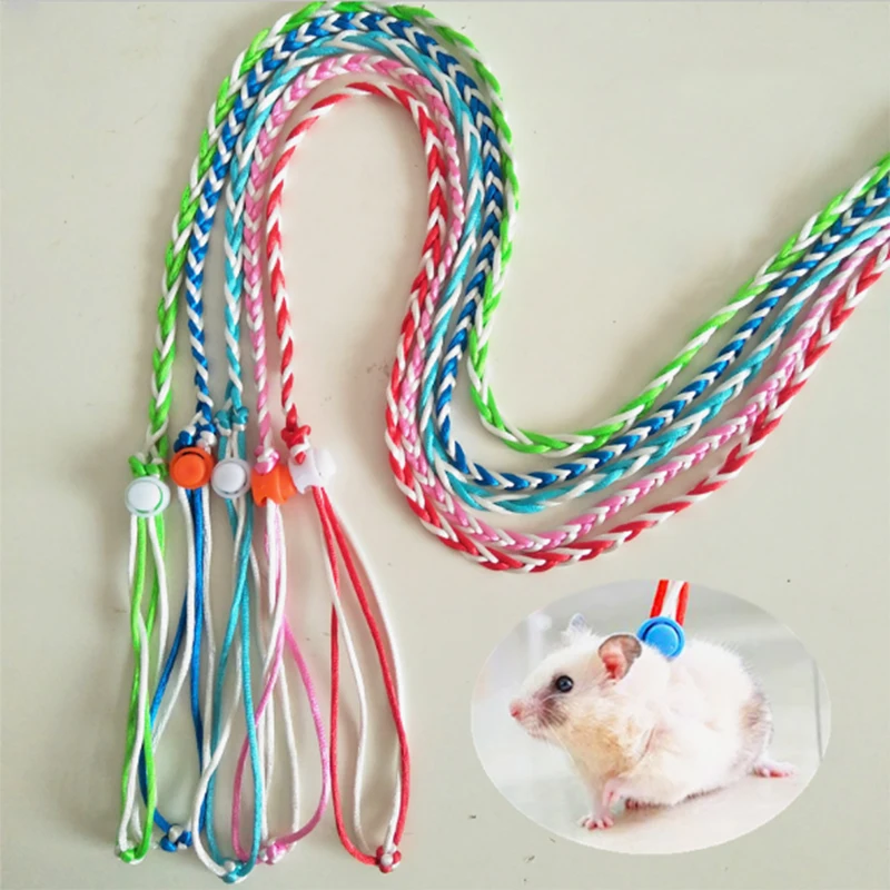 Rope-Gerbil Harness Leashes Pet-Hamster Adjustable Rabbit Leads Outdoor Hot Cotton