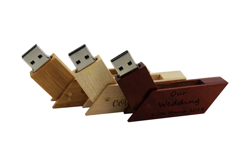 JASTER USB флеш-накопитель трапециевидной формы из дерева, USB флешка, USB 2,0, 4 ГБ, 8 ГБ, 16 ГБ, 32 ГБ, 64 ГБ, u-диск, креативные подарки