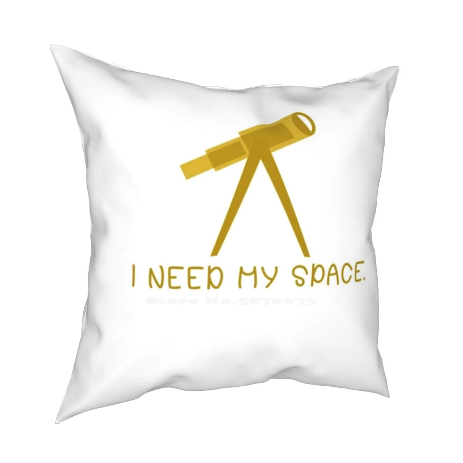 Забавная астрологическая футболка I Need My Space Забавный милый Декор квадратная