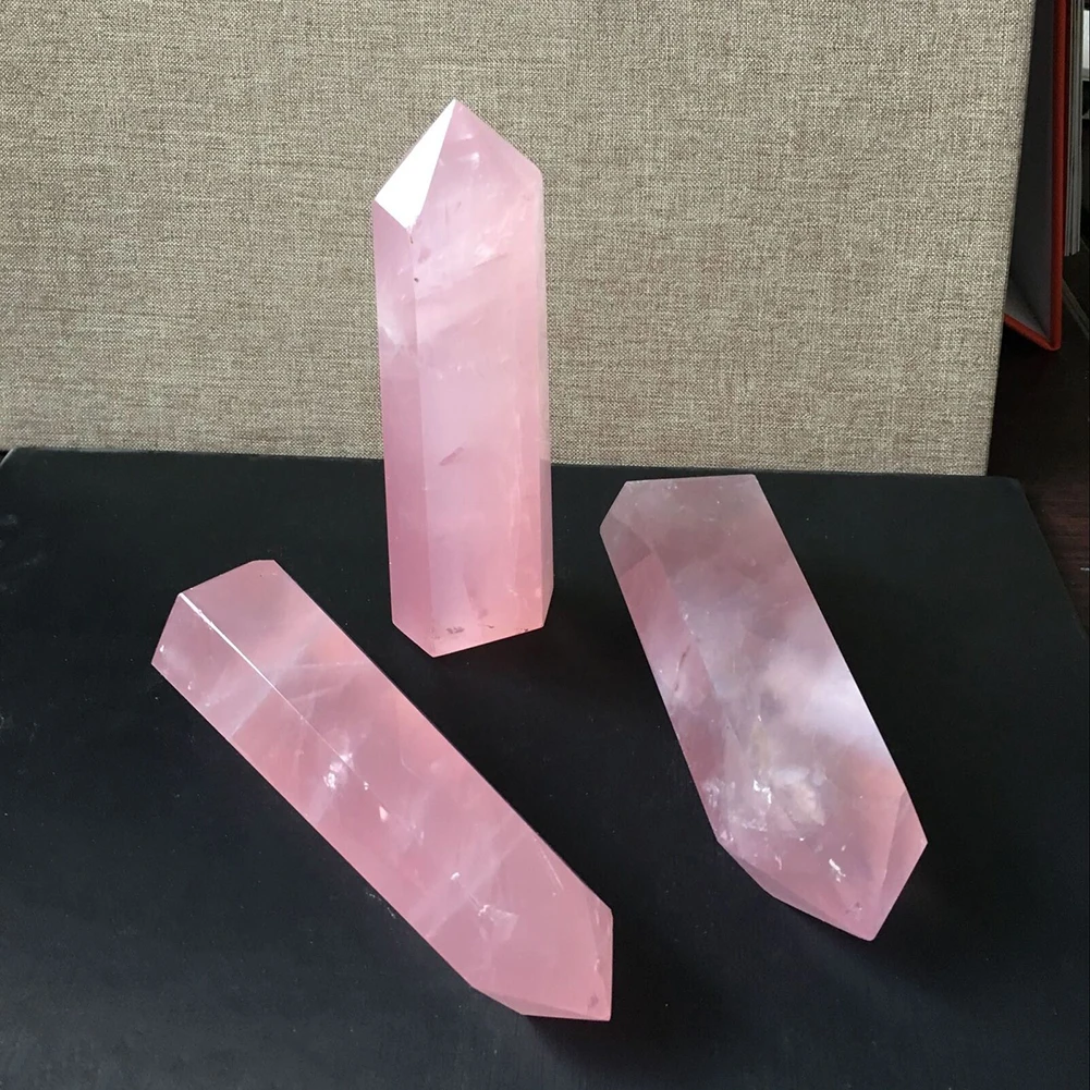 1 шт. натуральный каменный розовый кварц точка целебный Кристалл Камень 40-50 мм ручной работы домашний декор драгоценный камень