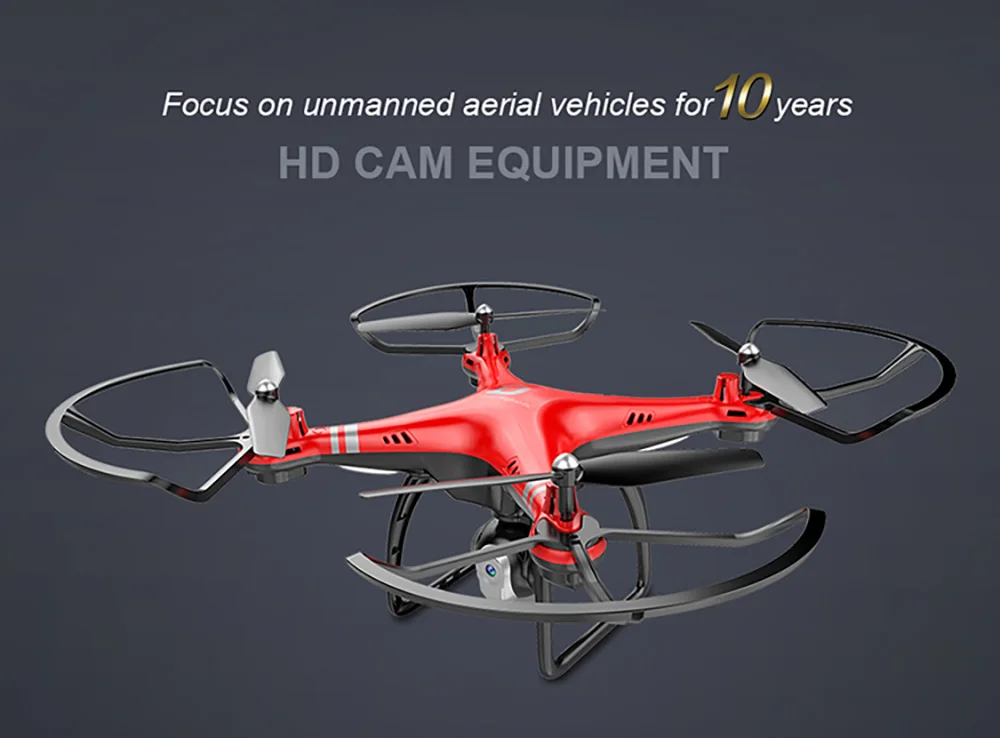 Радиоуправляемая беспилотная камера Дрон с HD 3MP 720p камера высота удерживает один ключ возврат/посадка/взлет Безголовый режим 2,4G RC Квадрокоптер