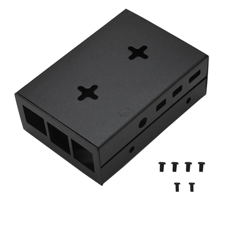 Подходит для Raspberry Pi 4 Металлический корпус защитный чехол Корпус чехол