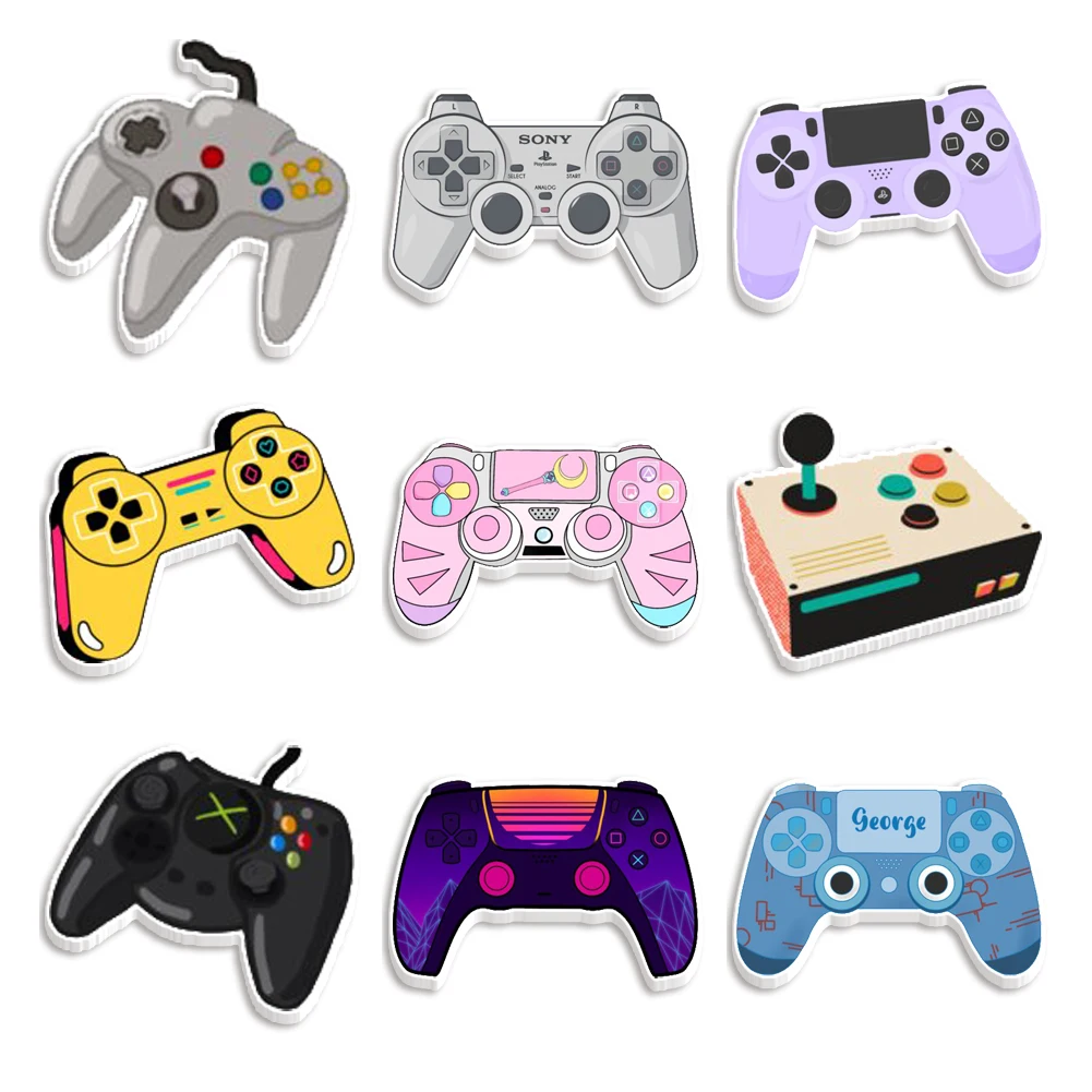 10 Pieces/lot Game Control Panel Print Flat Resin DIY Planar Earrings Home Decoration Accessories | Дом и сад