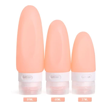 

3 Pcs Silicone Travel Bottles Leak-proof Container Portable for Shampoo Lotion Cosmetic @LS
