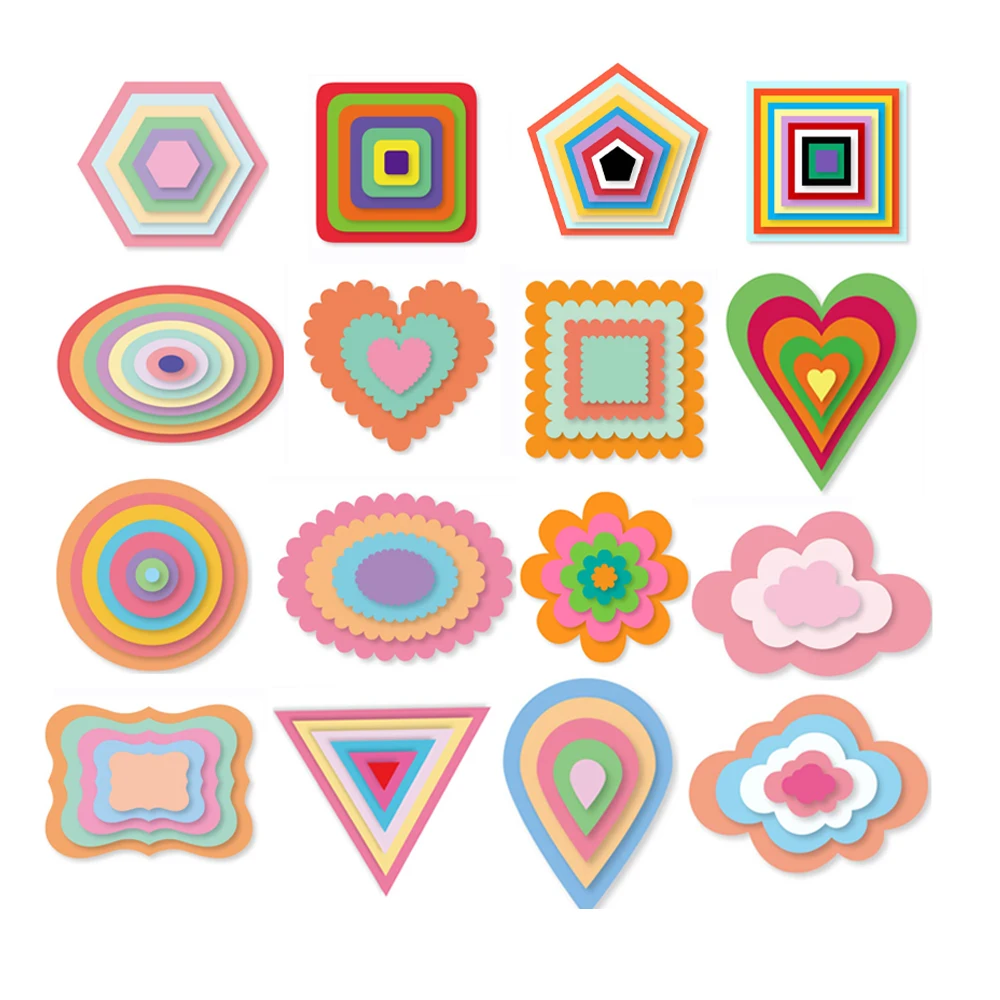 

basic Frame background Metal Cutting Dies for DIY Scrapbooking Photo Album Decorative Embossing Paper Card Crafts Die Cut