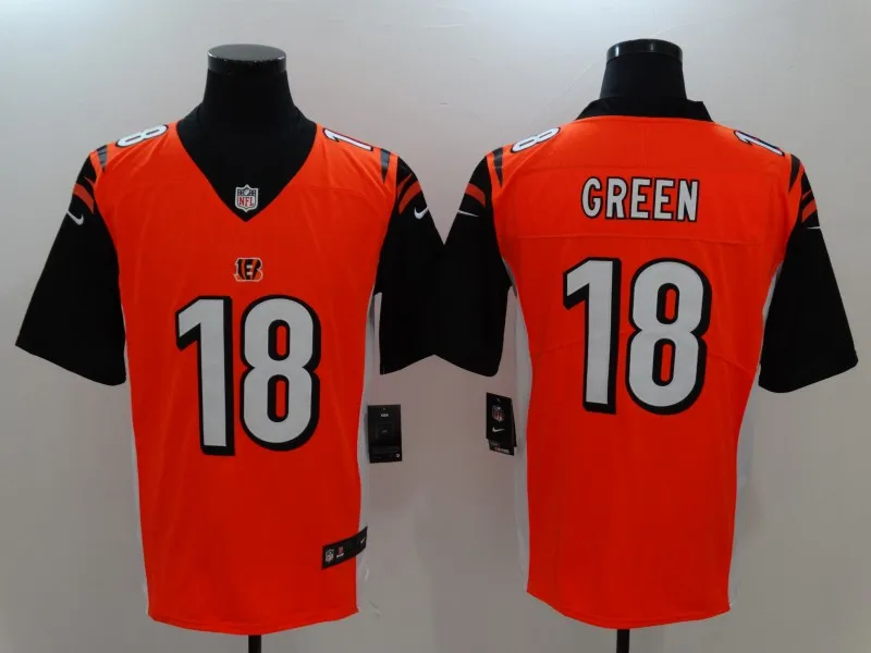 Мужские Цинциннати A.J. Зеленый Joe Mixon Geno Atkins Andy Dalton Tyler Eifert игровая цветная Футбольная форма - Цвет: Армейский зеленый