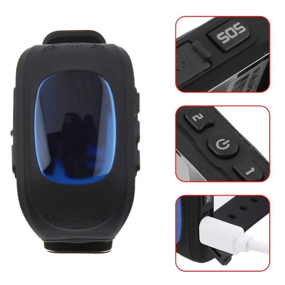 Q50 Children Accurate Tracker Emergency Anti-Lost Smart Watch For Android