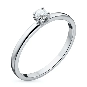 

White gold ring with a diamond e0901kts04160500