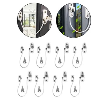 

8 Pcs/lot Child Protection Window Lock Window Stop Lock Child Locks Protection for Windows From Children Baby Safety Castle