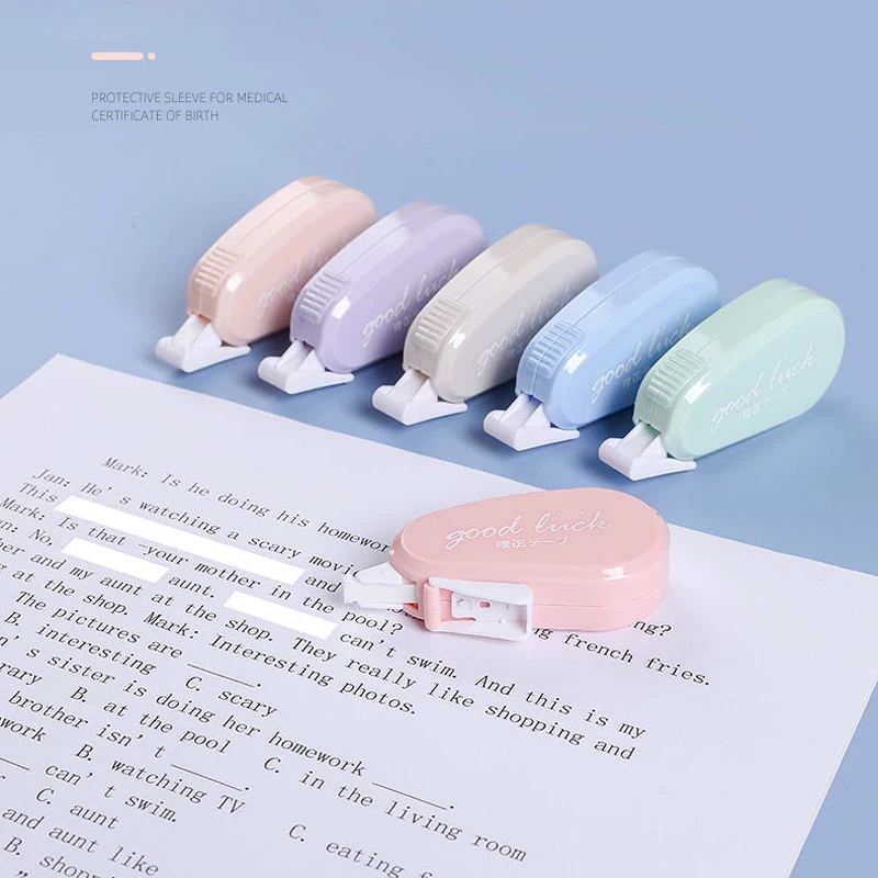 

6Pcs/Pack Colored Correction Tape Sets For Students Cute Stationery Creative Mini Writing Correct Tape School Office Supplies