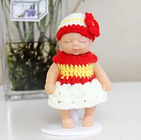 Cute Cartoon Baby Sleeping Doll Keychain PVC Lovely Vinyl Dolls Car Keyring Women Key Holder Gift Child Toy 15