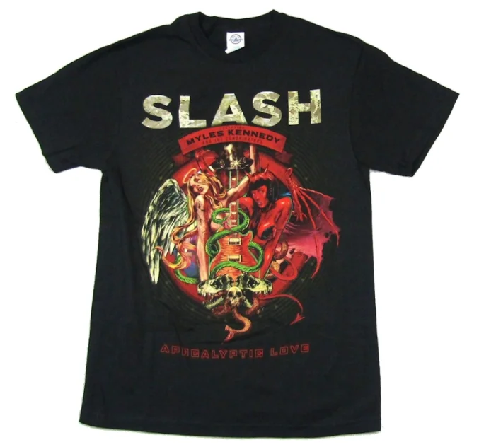 Футболка для взрослых Slash Apocalyptic Love Guns N Roses Rock Roll Band|Футболки| |