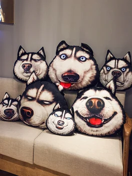 

Erha Plush Toy Siberian Husky Japanese Akita Doll Pillow Lovely Dormitory Boys' Sleeping Bed Doll Boy Animation Pillow