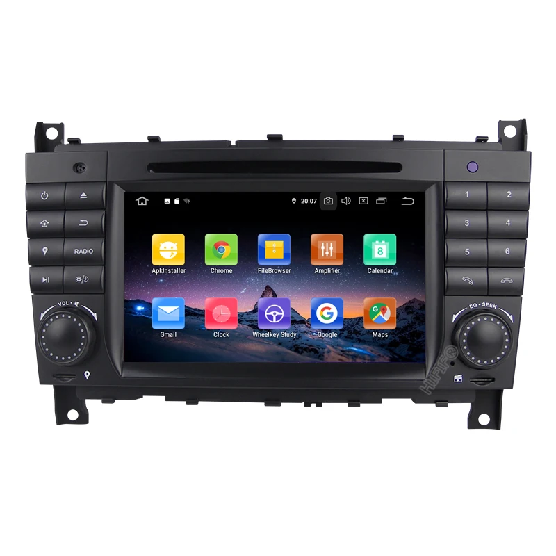 Flash Deal 4+64G Android 9.0 DSP 4G 2 DIN Car DVD GPS For Mercedes/Benz W203 W209 W219 A-Class A160 C-Class C180 C200 CLK200 radio stereo 1