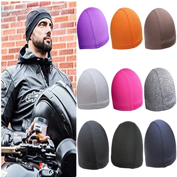 

Motorcycle Helmet Inner Cap Cool Max Hat Quick Dry Breathable Hat Racing Cap Under Helmet Beanie Cap Motorcycle Accessories