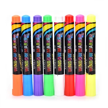 

8 Colors white board maker pen erasable glass ceramics maker pen easy erasing white board whiteboard marker liquid chalk