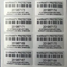 100PCS protection warranty sticker 30mm x 15mm security seal tamper proof warranty sticker false decal