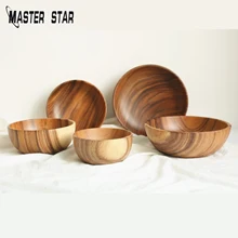 Мастер Звезда китайский лак твердый деревянный салатник миска сервировочная посуда для детей кухонное блюдо для дома