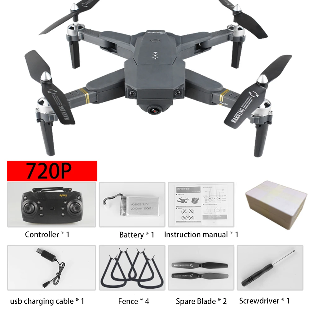 Дрон 4k HD широкоугольная камера HD WiFi 1080P fpv Дрон видео в реальном времени Дрон X Pro One Touch взлет посадка Дрон и камера - Цвет: Белый