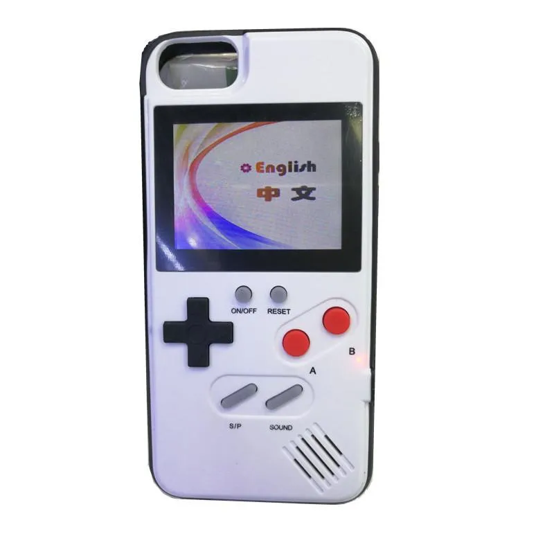 

Mini Handheld Game Consoles phone case Silica gel protective sleeve Retro Game machine player Color LCD For iphoneX XS Max Xr