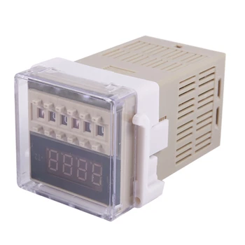 

New AC 220V 5A Programmable Double Time Timer Delay Relay Device Tool DH48S-S
