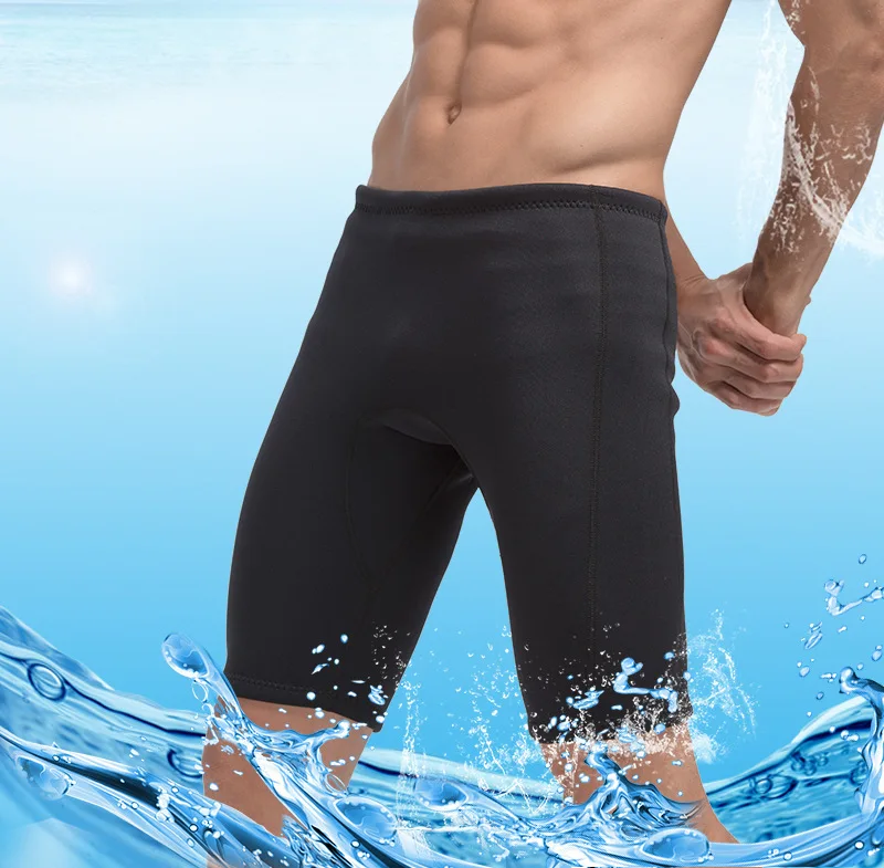 

Sbart Men 3mm neoprene shorts Freediving spearfishing Diving shorts snorkel swimsuit Split surf Warm stretch swimming short