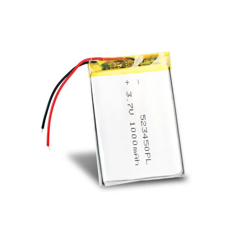 1000mah 3,7 V 523450 литий-ионные полимерные lipo Аккумуляторы для смартфонов DVD MP3 MP4 MP5 светодиодный bluetooth-гарнитура