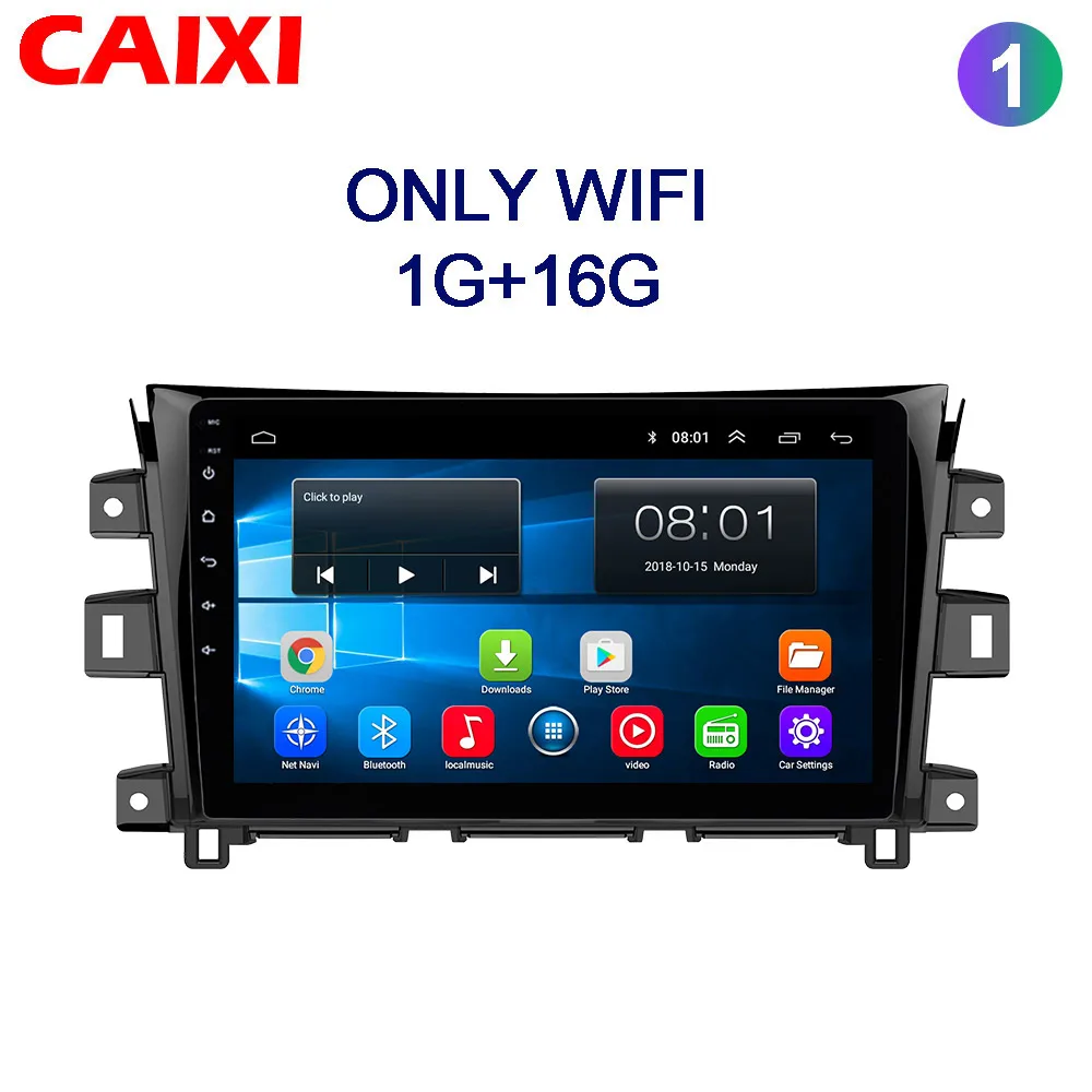 CAIXI 2 din Android 8,1 Автомагнитола gps навигация для Nissan NAVARA NP300 2011- 10' мультимедиа dvd-плеер автомобиля - Цвет: cx-NP300-1
